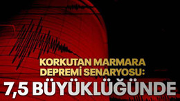 Korkutan Marmara depremi senaryosu: 7,5 büyüklüğünde